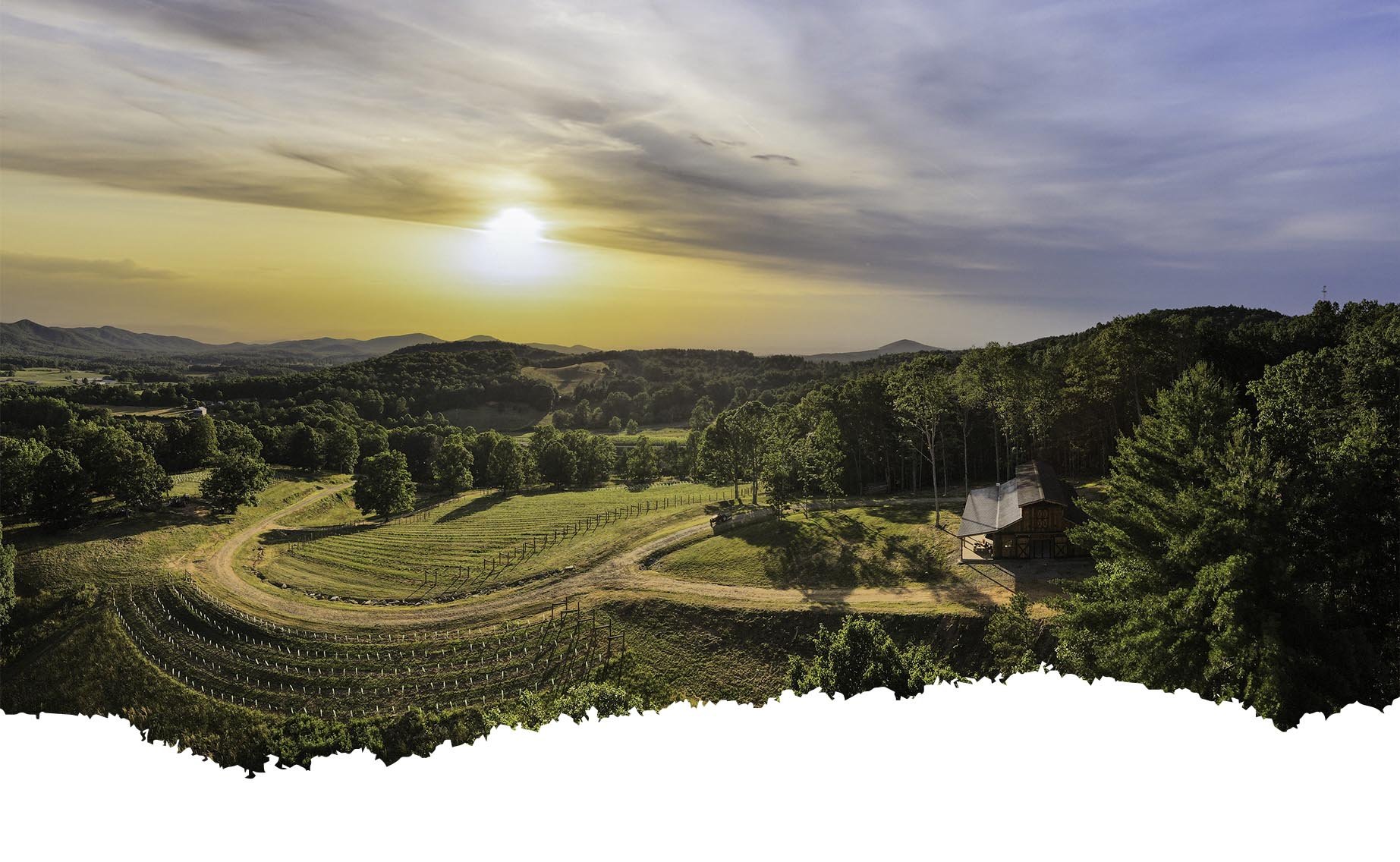 Living Water Winery Blairsville mountain views